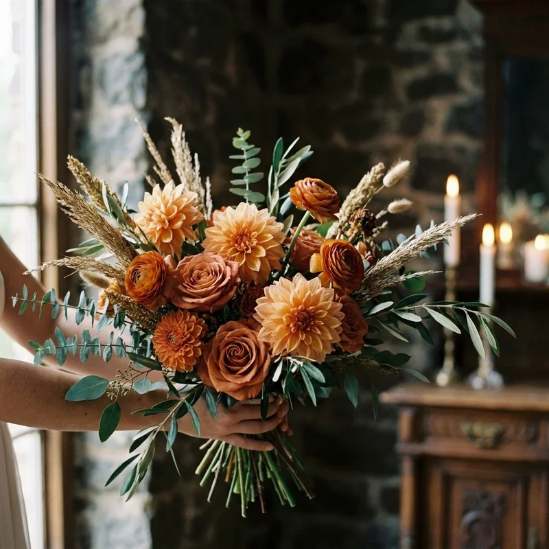 Wedding couple captured in soft natural light